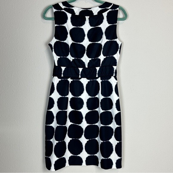 Banana Republic Factory Navy Ink Polkadot Sheath Dress 4 - Picture 5 of 10